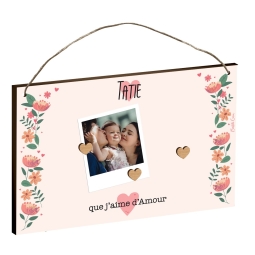 Porte Monnaie Femme Porte-monnaie Femme 'Tata D'amour' - Cadeau Personnalisé Pour Tata, Soeur - Dimensions 11x8.5 Cm - Simili Cuir