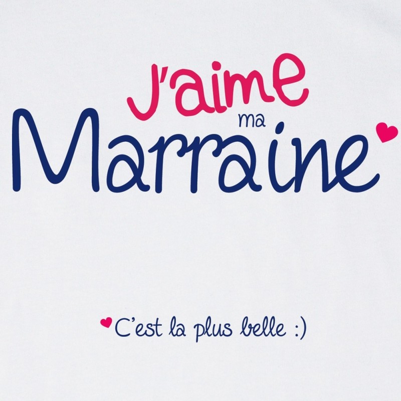 T shirt enfant J'aime ma Marraine 2
