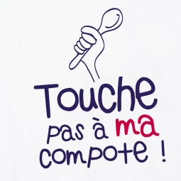 Bavoir enfant humoristique Touche pas à ma compote