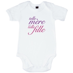 Body bébé Telle mère telle fille