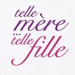 Bavoir enfant humoristique Telle mère telle fille