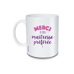 Mug Merci à ma maîtresse préférée