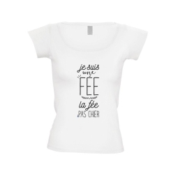 T shirt femme Je suis une fée, la fée pas chier
