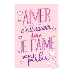 Puzzle à Message Surprise Aimer