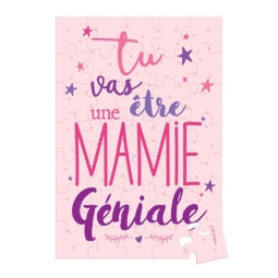 Puzzle à Message Surprise Mamie Géniale