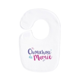 Bavoir enfant humoristique Chouchou de Mamie