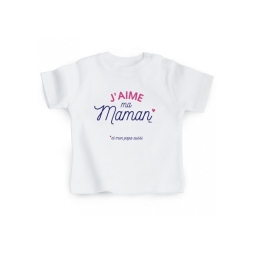 T shirt bébé J'aime ma Maman