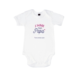 Body bébé J'aime mon Papa