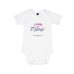 Body bébé J'aime ma Mamie