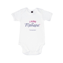 Body bébé J'aime ma Marraine 2