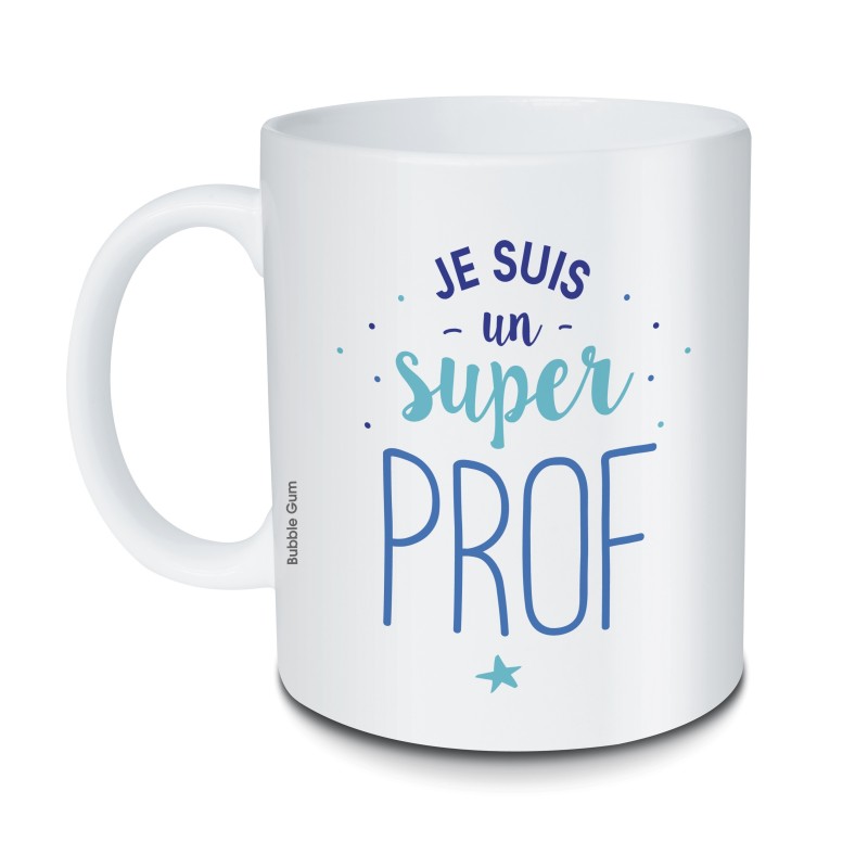 Mug Super prof "bleu"