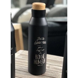 Bouteille isotherme - Petite douceur pour rester de bonne humeur