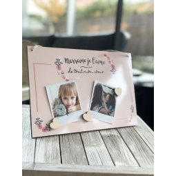 Pêle-mêle magnétique - Marraine je t'aime