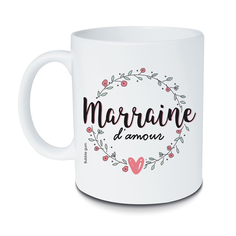 Duo de mugs émaillés - Parrain, Marraine d'amour - My Pretty Little Store