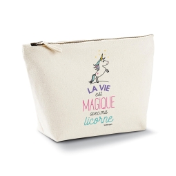 Trousse - Licorne La vie est magique