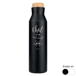 Bouteille isotherme - Chat me réchauffe