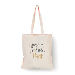 Sac Tote Bag En Coton écru - Message "Joyeux Noël Maman", Neuf Avec étiquettes, Marque Bubble Gum
