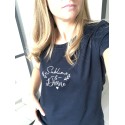 T-shirt femme paillettes Sublime et divine