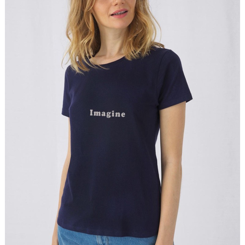 T-shirt femme paillettes Imagine