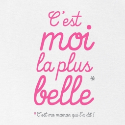 T shirt bébé C'est moi la plus belle