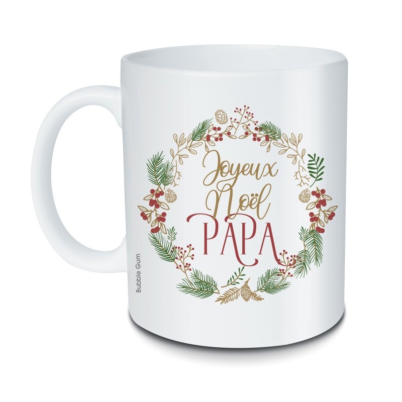 Mug Noël- Joyeux noël Papa couronne