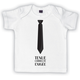 T shirt bébé Tenue correcte exigée