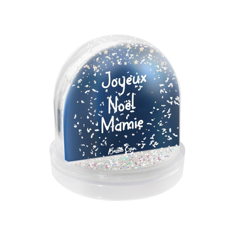 Boule à neige- Joyeux noël Mamie étoiles