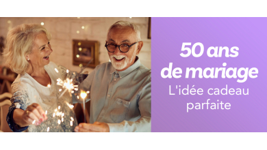 Cadeau 50 ans de mariage : idées originales homme et femme pour les noces d'or